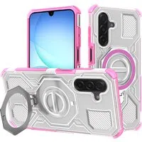 Custodia per Samsung Galaxy A17 4G / A17 5G, Techsuit, Carbon Shield Pro, Rosa — 3