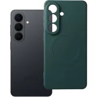Custodia MagSafe per Samsung Galaxy S26 S942, OEM, Silicone Mag, Verde — 3