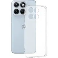Custodia per Motorola Edge 70 Fusion, Techsuit, Clear, Trasparente — 3