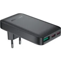 Caricabatterie Retea Acefast A100, 65W, 3.25A, 1 x USB-A - 2 x USB-C, Nero — 3