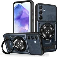 Custodia per Samsung Galaxy A55 5G A556, Techsuit, RuggedCam, Blu — 3