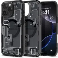 Custodia MagSafe per Apple iPhone 16 Pro, Spigen, Ultra Hybrid Zero One, Nero Opaco ACS08135 — 3