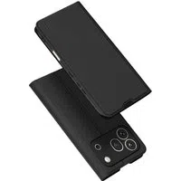 Custodia per Honor 600 Pro, Techsuit, Magskin Book, Nera — 3