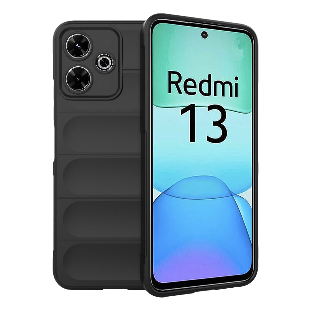 Custodia per Xiaomi Poco M6 4G / Redmi 13, Techsuit, Magic Shield, Nera
