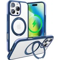 Custodia MagSafe per Apple iPhone 16 Pro Max, Torras, Ostand R Fusion, Blu navy — 3