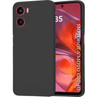 Custodia per Motorola Moto E15 / G05, Techsuit, SoftFlex, Nera — 3
