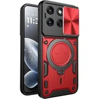Custodia per Motorola Edge 70 Fusion, Techsuit, CamGuard Pro, Rossa — 3