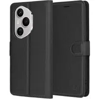 Custodia per Honor 400 Pro, Techsuit, Leather Folio, Nera — 3