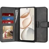 Custodia per Honor 400 Smart 4G / X7d 4G, Techsuit, Diary Book, Nera — 3