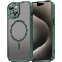 Custodia MagSafe per Apple iPhone 15 Plus, Techsuit, HaloFrost II, Verde — 3