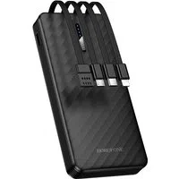 Batteria Esterna Borofone BJ84 Smooth, 10000mAh, 10W, 1 x Lightning - 1 x microUSB - 1 x USB-A - 1 x USB-C, Nera — 3