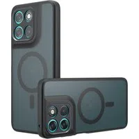 Custodia MagSafe per Motorola Moto G77 / G67, Techsuit, PureFrost, Nera Satinata — 3