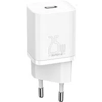 Caricabatterie di rete Baseus Super Si, 25W, 3A, 1 x USB-C, bianco CCSP020102 — 3