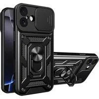 Custodia per Apple iPhone 17, Techsuit, CamShield, Nera — 3