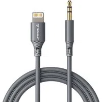 Cavo Audio Lightning - 3.5mm Techsuit AC5 SoundFlex, 1m, Grigio — 3
