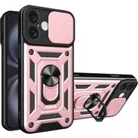 Custodia per Apple iPhone 16 Plus, Techsuit, CamShield, Rosa — 3