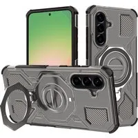Custodia per Samsung Galaxy A56 A566, Techsuit, Carbon Shield Pro, Fumo — 3