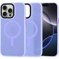 Custodia MagSafe per Apple iPhone 16 Pro Max, Techsuit, HaloFrost, Viola Chiaro — 3