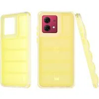 Custodia per Motorola Moto G84, Techsuit, Wave Shield, Gialla — 3