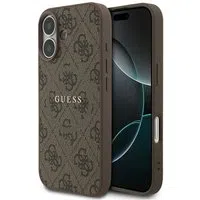 Custodia MagSafe per Apple iPhone 17, Guess, 4G Ring Classic Logo, Marrone — 3