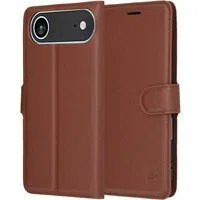 Custodia per Apple iPhone 17 Air, Techsuit, Leather Folio, Marrone — 3
