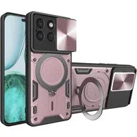 Custodia per Honor X8c, Techsuit, CamGuard Pro, Rosa Dorato — 3