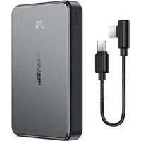 Batteria Esterna Wireless Acefast M31, 10000mAh, 22.5W, QC + PD + FQI, 1 x QI - 1 x USB-A - 2 x USB-C, Nera — 3