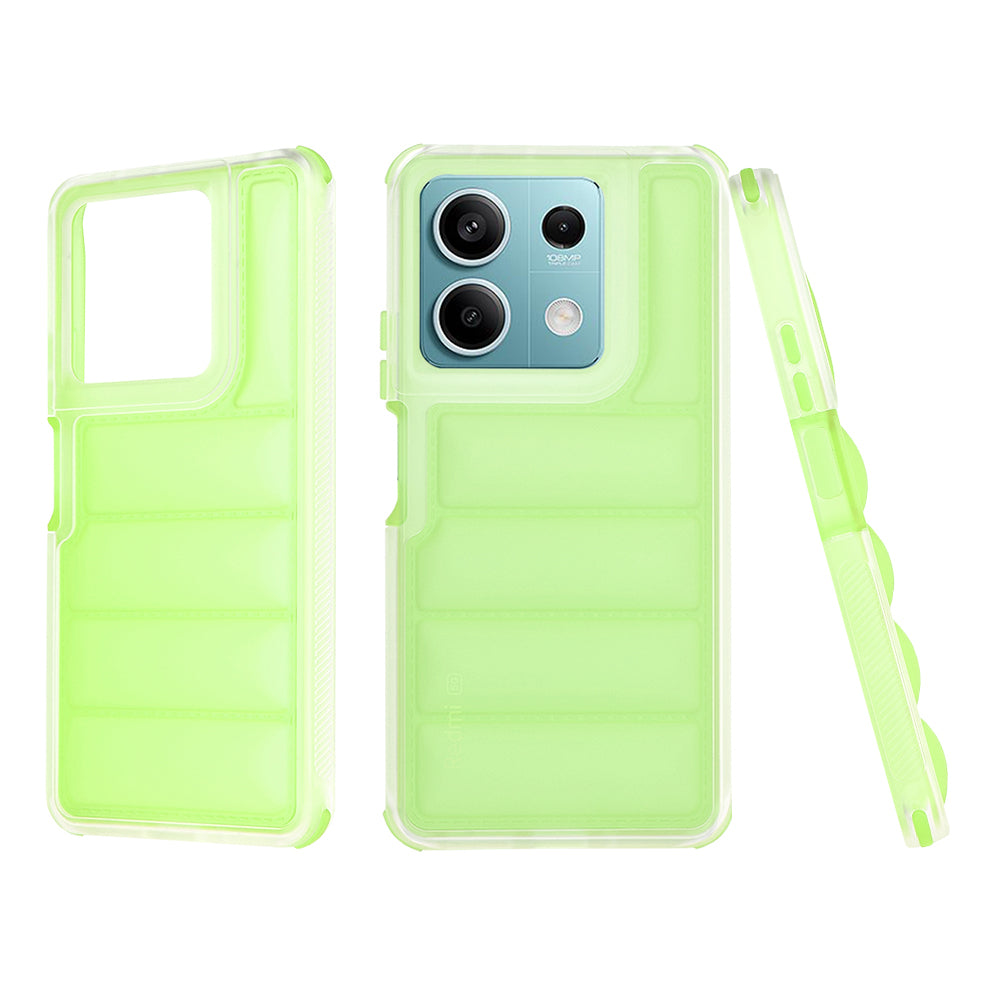 Custodia per Xiaomi Redmi Note 13 5G, Techsuit, Wave Shield, Verde