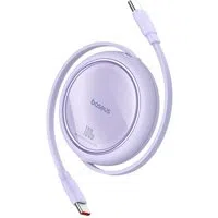 Cavo Dati e Ricarica USB-C - USB-C Baseus Free2Draw Mini Retrattile, 100W, 1m, Viola P10364500511-00 — 3