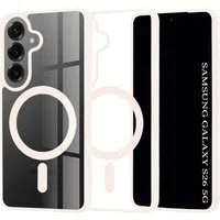 Custodia MagSafe per Samsung Galaxy S26 S942, Techsuit, Pro, Rosa — 3