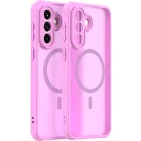 Custodia MagSafe per Samsung Galaxy A37 5G, Techsuit, HaloFrost II, Rosa — 3