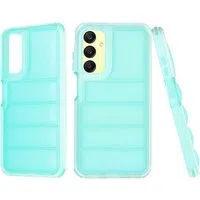 Custodia per Samsung Galaxy A25 A256, Techsuit, Wave Shield, Turchese — 3