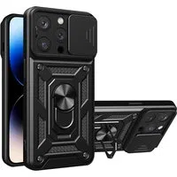 Custodia per Apple iPhone 14 Pro Max, Techsuit, CamShield, Nera — 3