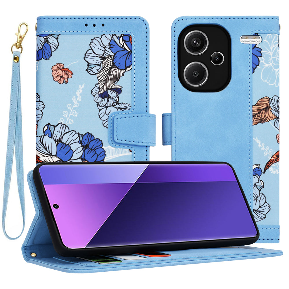 Custodia per Xiaomi Redmi Note 13 Pro+, Techsuit, FlipCraft, Blu