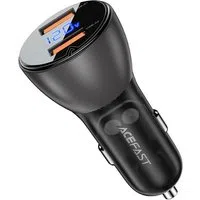Caricabatterie Auto Acefast B7, 45W, 4.5A, 2 x USB-A, Nero — 3