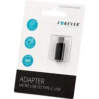 Adattatore Dati e Ricarica microUSB - USB-C Forever, Nero — 3
