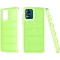 Custodia per Motorola Moto E13, Techsuit, Wave Shield, Verde — 3