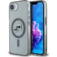 Custodia MagSafe per Apple iPhone 17e / 16e, Karl Lagerfeld, IML Metal Karl & Choupette's Heads, Nera — 3