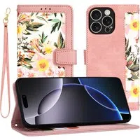 Custodia per Apple iPhone 16 Pro Max, Techsuit, FlipCraft, Rosa — 3