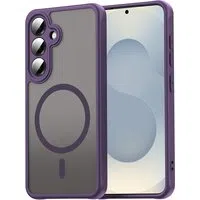 Custodia MagSafe per Samsung Galaxy S25 FE, Techsuit, HaloFrost II, Viola — 3