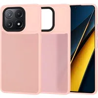 Custodia per Xiaomi Poco X6 Pro, Techsuit, HaloFrost, Rosa — 3