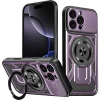 Custodia per Apple iPhone 16 Pro Max, Techsuit, RuggedCam, Viola — 3