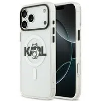 Custodia MagSafe per Apple iPhone 17, Karl Lagerfeld, IML Sketch Logo Choupette, Trasparente — 3