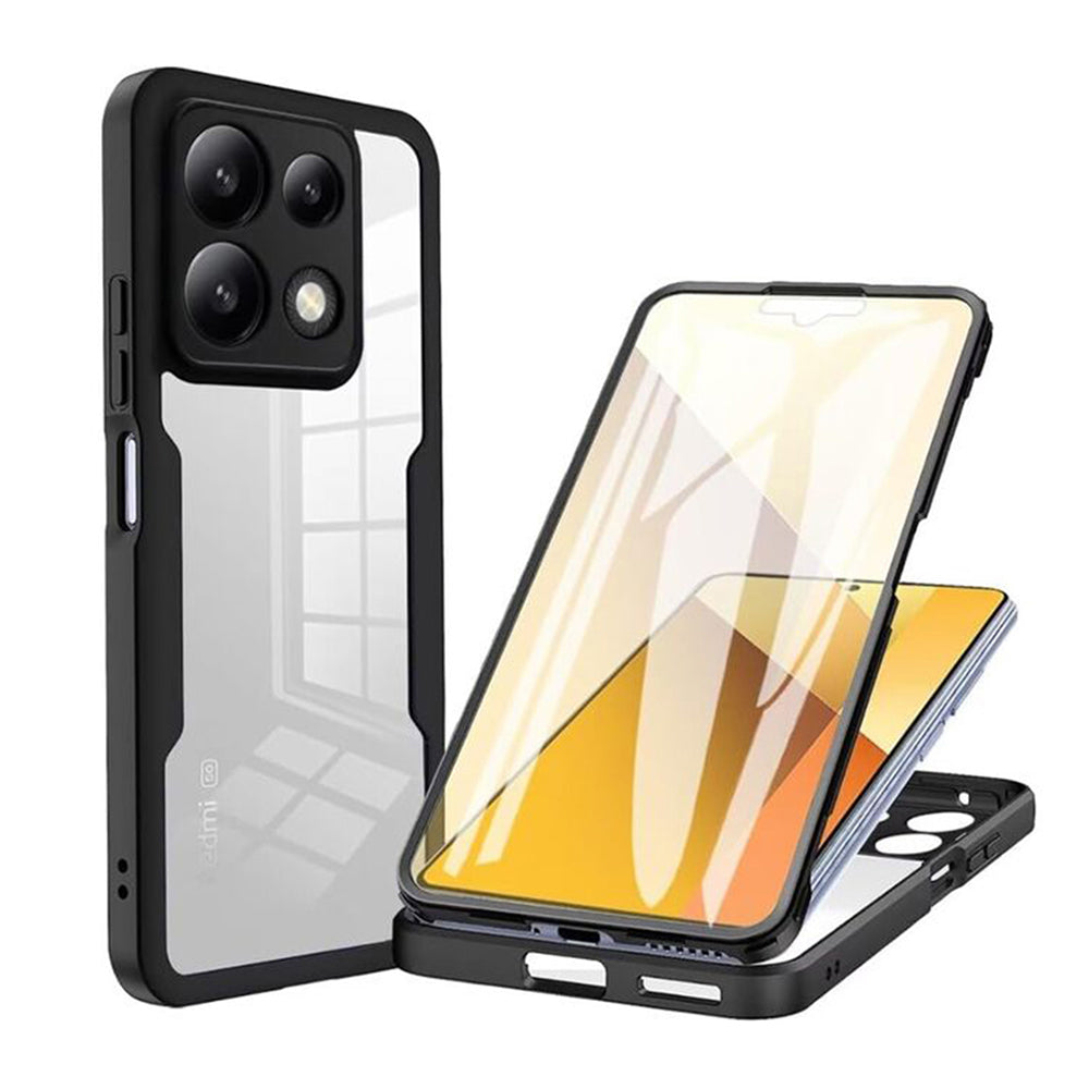 Custodia per Xiaomi Poco X6 Pro, Techsuit, ColorVerse 360, Nera