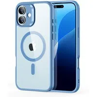 Custodia MagSafe per Apple iPhone 16, ESR, Classic Hybrid, Blu Trasparente — 3