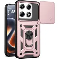 Custodia per Motorola Edge 70 Pro, Techsuit, CamShield, Rosa Dorato — 3
