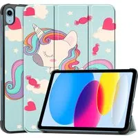 Custodia per Apple iPad (2025) / (2022), Techsuit, FoldPro Unicorn, Multicolore — 3