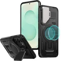 Custodia MagSafe per Samsung Galaxy S25+ S936, Techsuit, CamVault, Nera — 3