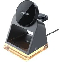 Caricabatterie Wireless Retea Acefast E17 3in1, 15W, 1.67A, Nero — 3