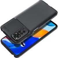 Custodia per Xiaomi Redmi Note 13 5G, OEM, Carbon Premium, Nera — 3
